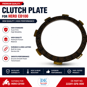 Disco de Embrague Hero CD100 22201-GF6-000, Disco de Fricción para Motocicleta, Calidad OEM - Product Image 1