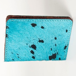 New Real Handmade Hair on Hide Fur Leather Wallets Casual Stylish Wallets Card Holder Hair on Leather Small <b>Coin</b> <b>Purse</b> - Product Image 2
