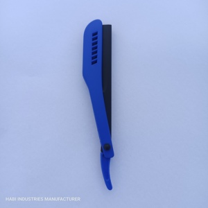 Herramienta Limpiadora de Cuchillas de Maquillaje con Mango de Plástico Azul, para Limpiar Brochas de Maquillaje, Fabricante Habi Industries - Product Image 5