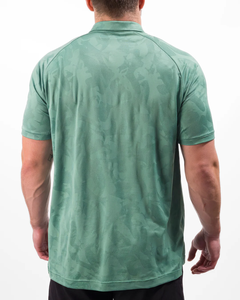 Chemise blanche à manches courtes pour homme, imprimé station de ski, en popeline, coupe décontractée, boutonnée, longueur standard, infroissable, 180g - Product Image 4