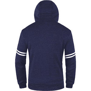 Veste zippée à capuche pour hommes, sweat-shirt en polaire de couleur unie, style streetwear décontracté - Product Image 2