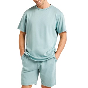 ชุดเซ็ตเสื้อยืดและกางเกงขาสั้นสองชิ้นลายโลโก้แบบกำหนดเองสำหรับฤดูร้อน ผู้ชาย/ผู้หญิง ใส่ได้ ระบายอากาศได้ดี ผลิตจากโพลีเอสเตอร์/ผ้าฝ้าย ไซส์ใหญ่ แห้งเร็ว สไตล์สตรีทแฟชั่น - Product Image 1