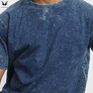 T-shirts décontractés à lavage acide, entièrement personnalisables, fabriqués en une seule couleur unie, nouvelle collection, très demandés, créez votre propre style. - Product Image 5