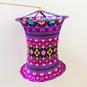 Luxury brocade fabric <b>lantern</b> lights newest arrival Hmong ethnic <b>lanterns</b> crafted by hands - Product Image 1
