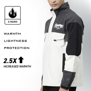 Veste de travail coupe-vent Phantom X pour homme, style color block, col montant, fermeture éclair frontale, poches brodées, coupe régulière, style automne - Product Image 4