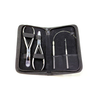 Kit de coiffure professionnel pour barbier, en acier inoxydable, pour la coupe, l'entretien et le coiffage des cheveux, avec étui de transport portable, pour salon de coiffure - Product Image 6