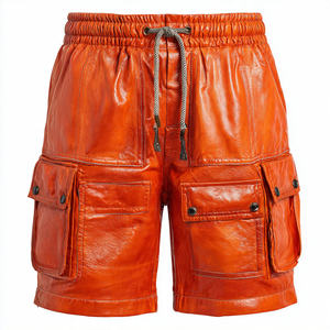 Pantalones Cortos de Ciclismo para Hombre, de Piel Sintética y Lana, Ecológicos, de Alta Calidad, con Cordón en la Cintura, Estilo Urbano - Product Image 3