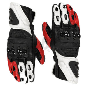 Guantes de Motociclismo para Motociclistas, Guantes de Motocross con Dedos Completos, Transpirables, con Pantalla Táctil, Cierre de Gancho y Bucle, de Cuero para Hombre - Product Image 2