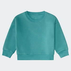 Ensemble de survêtement deux pièces sur mesure pour garçons grandes tailles, couleur turquoise, style streetwear moderne et décontracté, tenue décontractée pour tout-petits - Product Image 2