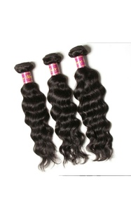 Cheveux indiens Remy 100% vierges, doux et non traités, cuticules alignées, cheveux de temple provenant d'un seul donneur, style double trame, ondulation Water Wave - Product Image 5