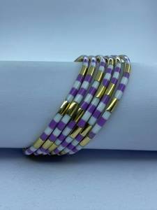 Wholesale Handmade <b>Resin</b> Brass Bangles Manufacturer Supplier Custom OEM Services Handforge Global Impex Brand Channel Setting - Product Image 1