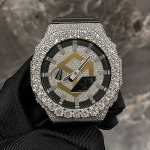 Reloj de Pulsera de Cuarzo de Lujo con Diamantes de Imitación Moissanite, Estilo Hip Hop, para Hombre, Poligonal, Analógico - Product Image 2