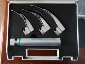 MayoMed Fiber <b>Optic</b> Manual Mclntosh Laryngoscope Reusable 3 Blades Intubation Surgical <b>Instruments</b> Diagnostic Laryngoscope Set - Product Image 2