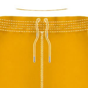 <b>Yellow</b> White Rugby <b>Shorts</b> Elastic Waist Drawstring Athletic Performance Training Match Team Sportswear Lightweight Rugby Bottoms - Product Image 5