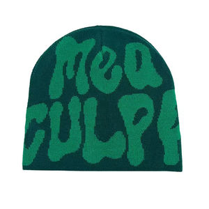Wholesale Custom Beanie <b>Hat</b> <b>Winter</b> Acrylic Letter Jacquard Knitted <b>Hat</b> Unisex - Product Image 5