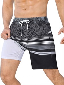 <b>Men's</b> Quick Dry Board <b>Shorts</b> With Pockets Sublimation Print Drawstring Waist Casual <b>Swim</b> Trunks <b>Patterned</b> Design - Product Image 4