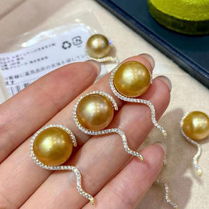 Colgante de Plata 30704DIY, Cuentas de 110-13 mm, Accesorios de Plata S925, Soporte Vacío, Cierre Oculto, Collar, Colgantes de Perlas DIY, Dijes - Product Image 4