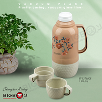Termos Plastik BIGBOY, Termos Kopi Botol Termos Isi Ulang Kaca Casing Plastik Merk BIGBOY