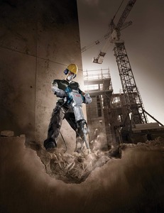 Marteau briseur hexagonal 1-1/8 de 120 volts, kit Brute Turbo Deluxe avec chariot de luxe - Product Image 3