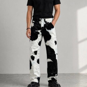 Pantalon en cuir de vachette pour homme, style urbain, finition durable, étiquette personnalisée, service de fabrication en gros - Product Image 2