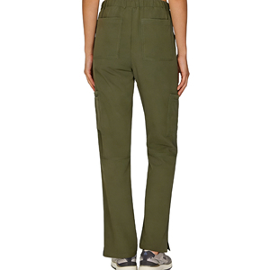 Unisex Gray Cotton Cargo <b>Scrub</b> <b>Tops</b> with Drawstring Waist Multiple Pockets Needle Detection Seamless Fusing for Hospital Use - Product Image 6
