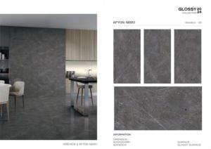 Azulejo de Porcelana Superlujoso Brillante 600x1200, Formato Grande, Superficie Pulida Premium, para Paredes y Pisos, Uso Interior y Exterior Moderno - Product Image 2