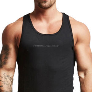 Débardeurs de sport en coton pour hommes sur mesure, respirants, tricotés, avec logo, pour la musculation, la remise en forme, logo personnalisé, salle de sport - Product Image 4