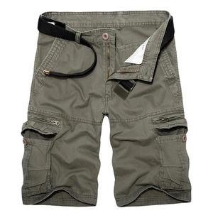 Pantalones Cortos Cargo Personalizados de Algodón 100% para Hombre, Pantalones Cortos Cargo Elásticos Multibolsillos Casuales de Verano - Product Image 2