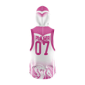 Maillots de football américain à drapeau 7v7 personnalisés pour jeunes et adultes, sans manches, à capuche, imprimés par transfert thermique, respirants, séchage rapide, écologiques - Product Image 2