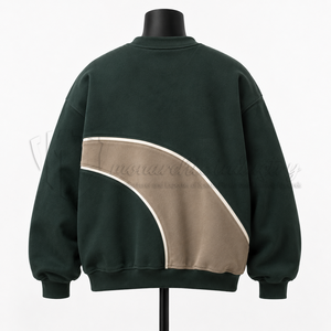 Custom Men's <b>Sweatshirt</b> Oversized Crewneck Pullover <b>Fleece</b> <b>Sweatshirt</b> Streetwear Casual <b>Sweatshirt</b> Manufacturer Wholesale - Product Image 2