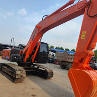 Excavatrice hydraulique d'occasion Hitachi-250 d'origine de 25 tonnes, modèle 2023, moteur et boîte de vitesses de 132 kW