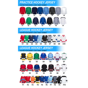 Venta al por Mayor de Camisetas de Hockey sobre Hielo Personalizadas con Sublimación Frontal, Secado Rápido, Nombres y Números de Equipo Personalizados, Unisex para Adultos - Product Image 6