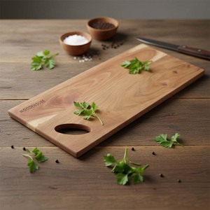 Tabla de Cortar de Madera Maciza Premium para Cocina con Superficie Resistente para Cortar Verduras, Carne y Frutas - Product Image 1