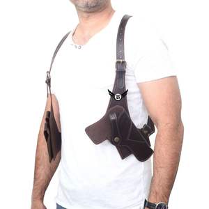 Cowhide Leather Adjustable Cartridge Belt with Secure Buckle and Ammo Loops - Product Image 1
