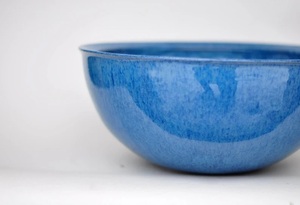 Tazón de Sopa de Cerámica Esmaltada Azul Océano, Diseño Redondo Profundo, Interior Liso, Duradero, Apto para Alimentos, Perfecto para Comer a Diario y para Regalar - Product Image 3