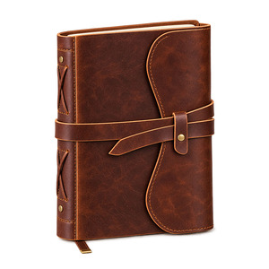 Wholesale <b>Leather</b> Journal <b>Notebook</b> Genuine <b>Leather</b> Hardcover Diary Planner <b>Refillable</b> Writing Book Custom Logo Office Travel Gif - Product Image 1
