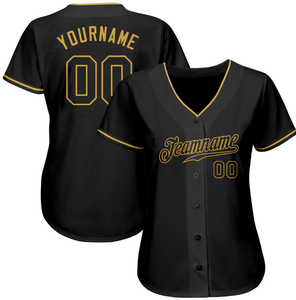 Camiseta de Béisbol Personalizada Barata, Diseño Negro, Logotipo Bordado Sublimado, Camiseta de Béisbol - Product Image 3