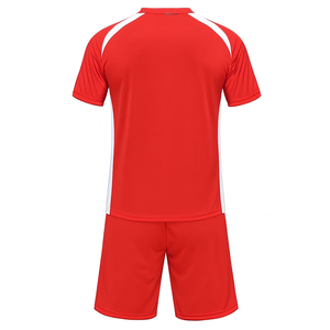 เสื้อเจอร์ซีย์กีฬาแขนสั้นแบบยูนิเซ็กซ์สั่งทำพิเศษ 100% โพลีเอสเตอร์ แห้งเร็ว ระบายอากาศได้ดี ป้องกันแบคทีเรีย ชุดฟุตบอล - Product Image 2