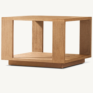 Mesa de Centro de Teca Resistente con Diseño Moderno, Ecológica, Duradera y Resistente a las Termitas para Uso en Interiores/Exteriores, Muebles para Sala de Estar - Product Image 2