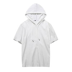 Camiseta con Capucha de Manga Corta Estampada para Parejas, Camiseta con Capucha Personalizada para Venta al por Mayor de Ropa Urbana - Product Image 2