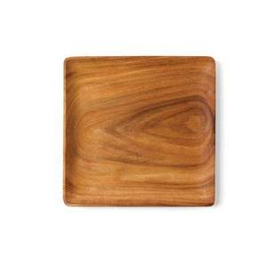 Plateau de service rectangulaire en bois de chêne naturel de qualité supérieure, écologique, compatible lave-vaisselle, avec poignées, décoration moderne pour la cuisine et la maison, pour les aliments - Product Image 6