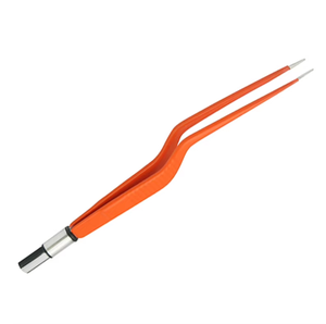 Pinzas Bipolares Antiadherentes Europeas de Azicon - Pinzas Bipolares Autoclavables con Punta de Plata Sólida y Conector Plano Estándar - Product Image 1