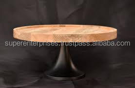 Vente chaude écologique support à gâteau de noël bambou bois fête de mariage lustre élégant gâteau piédestal support table gâteau stand - Product Image 4