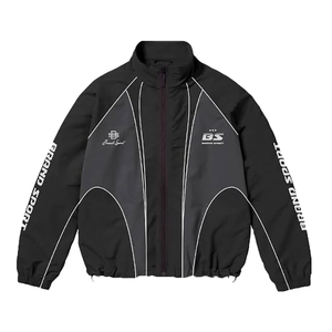 2026 New Arrival Custom Sublimation Printed Windbreaker Suit Custom Logo <b>Zip</b> <b>Up</b> <b>Jacket</b> And Pants Track Set - Product Image 3
