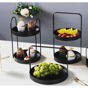 Exquisito Soporte Metálico para Servir Chocolate, Decorativo para Mesa, para Galletas, Dulces, Frutos Secos - Product Image 3