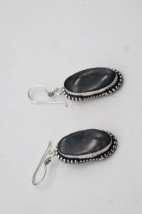 Pendientes de Aro de Jaspe Natural con Plata Alemana – Joyería Artesanal de Piedras Preciosas para Mujer - Product Image 4