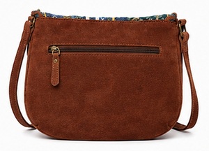 Bolso Bandolera de Ante Estilo Bohemio Tribal para Mujer al por Mayor, Bolso de Hombro Étnico con Solapa y Borlas, Logotipo Personalizado OEM ODM - Product Image 2