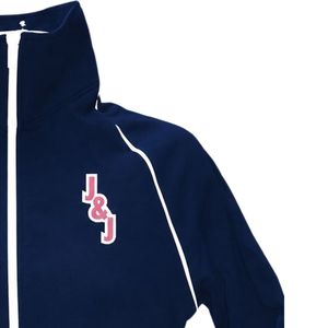 Chaqueta Deportiva con Logo de Jack & Jill para Mujer, Color Azul Marino, con Cierre, Ropa Deportiva Informal, Ropa Premium para Eventos, Suministro al por Mayor - Product Image 5