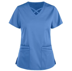 Short Sleeve Unisex Hospital Logo <b>Uniform</b> <b>Scrubs</b> Suit Hospital Medical Doctor Nurse Disposable Breathable Medical <b>Scrubs</b> - Product Image 2