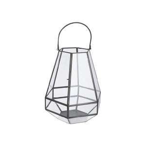 Elegante Terrario Colgante de Cristal Negro Mate con Vidrio de Borosilicato, Diseño Geométrico para Hogar y Jardín, Superventas - Product Image 4